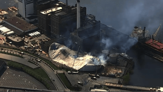 Fire Breaks Out at Baltimore's Iconic Domino Sugar Factory - Vimarsana News