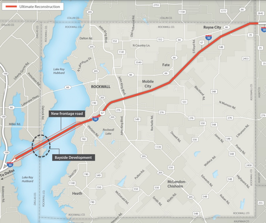 Work Begins On Newest Phase Of I 30 Expansion In Rockwall NBC 5 Map 