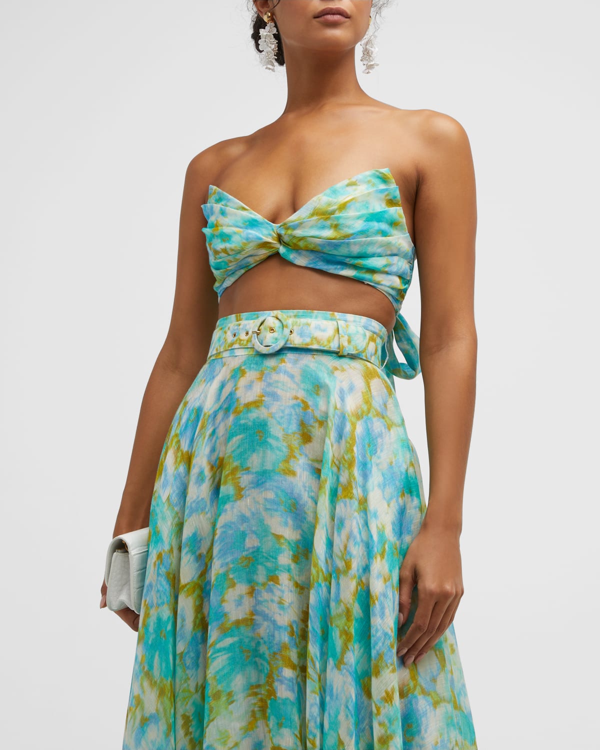 Zimmermann high tide cropped shirt