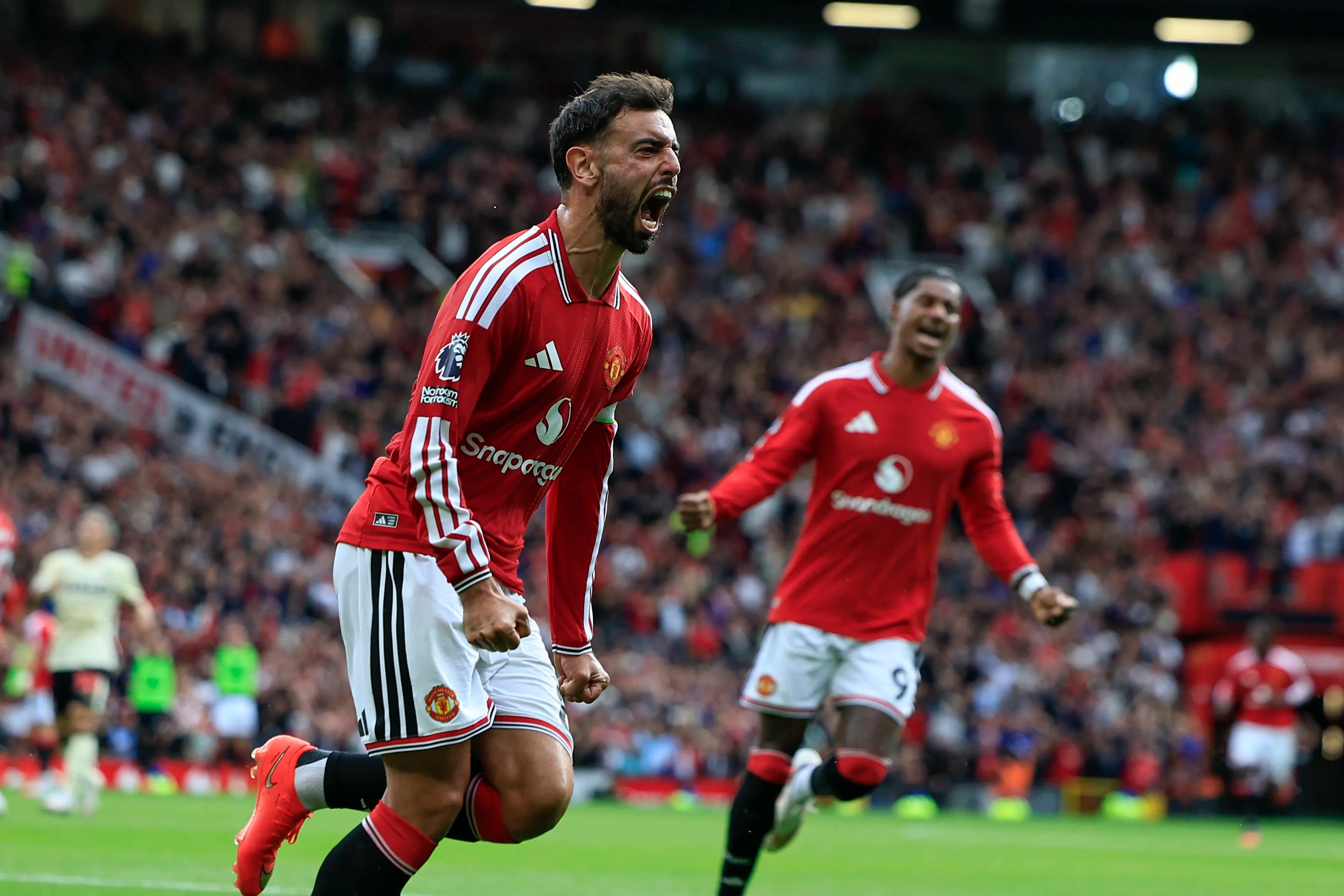 Bruno Fernandes 8 of Manchester United in the Premier League