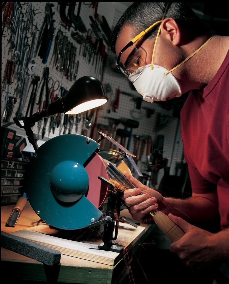 Sharpening Gouges Popular Woodworking - High Quality Dark Illustration - 4K