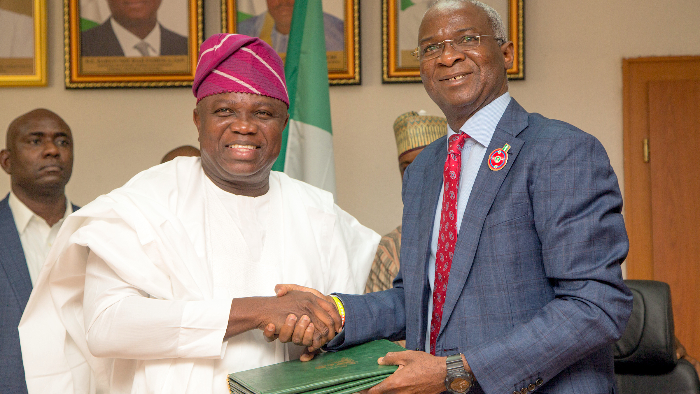 PHOTO NEWS: Nigerian govt formally hands over Marina Presidential Lodge to Lagos