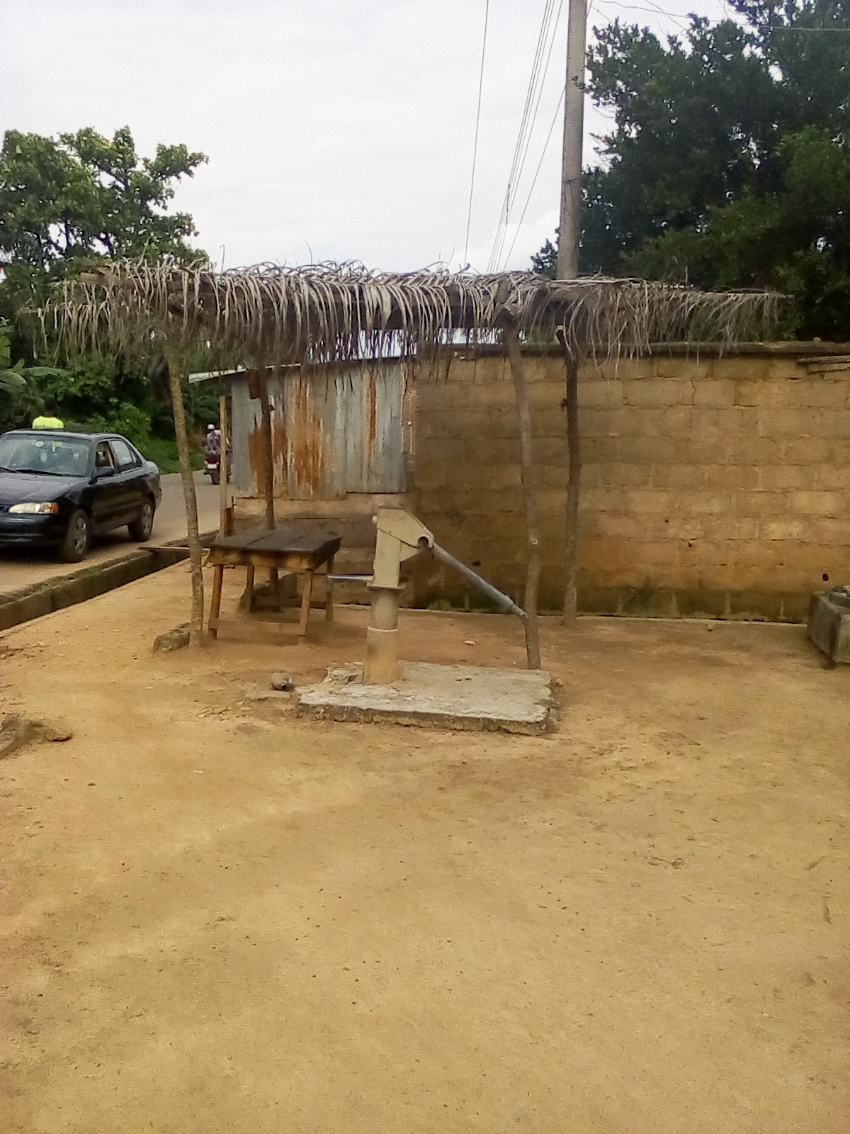 A ten-year old ineffective hand pump borehole at Tanimowo