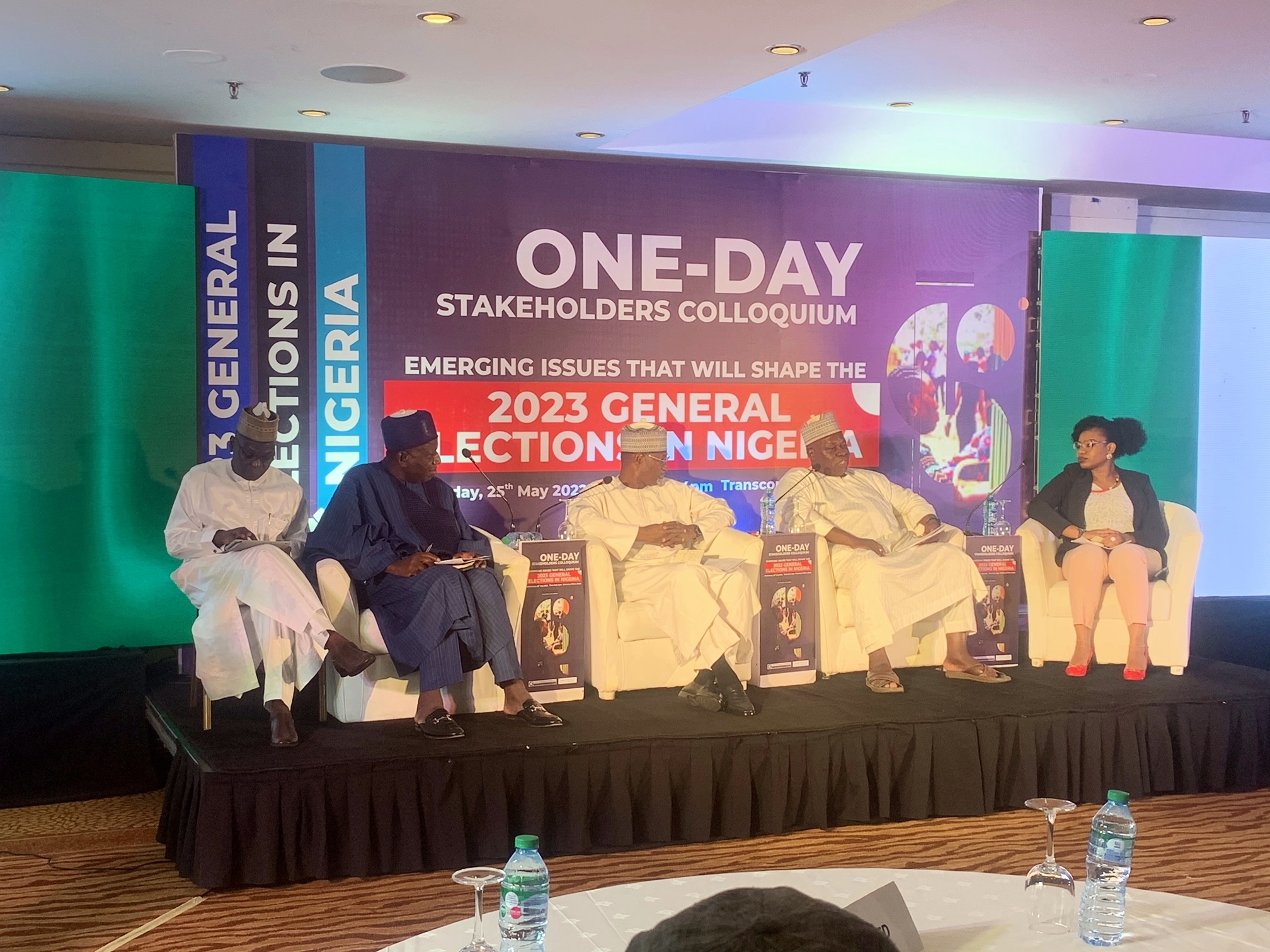 Panelists discussing prerequisites for a successful general election in 2023 at the CDD/OSIWA one day colloquium.