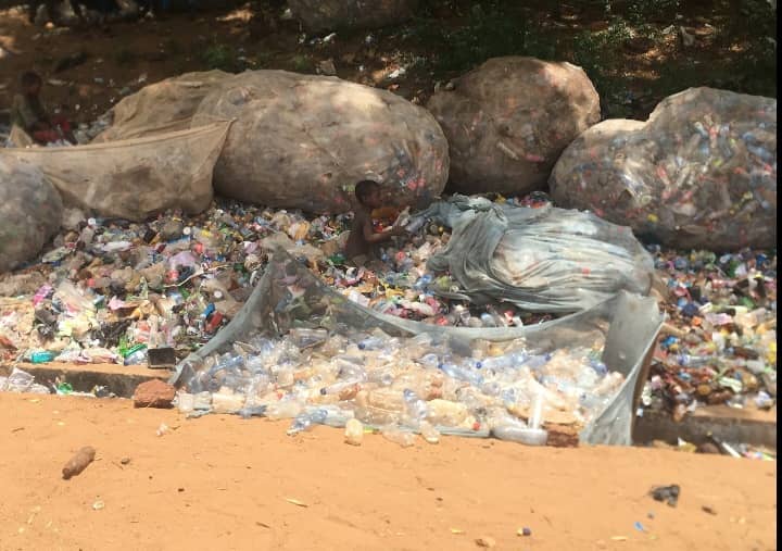 View of Recycling Site Where Children Make Daily Earnings at Dendima, Sokoto. (PHOTO CREDIT: Muheeb Mashood )