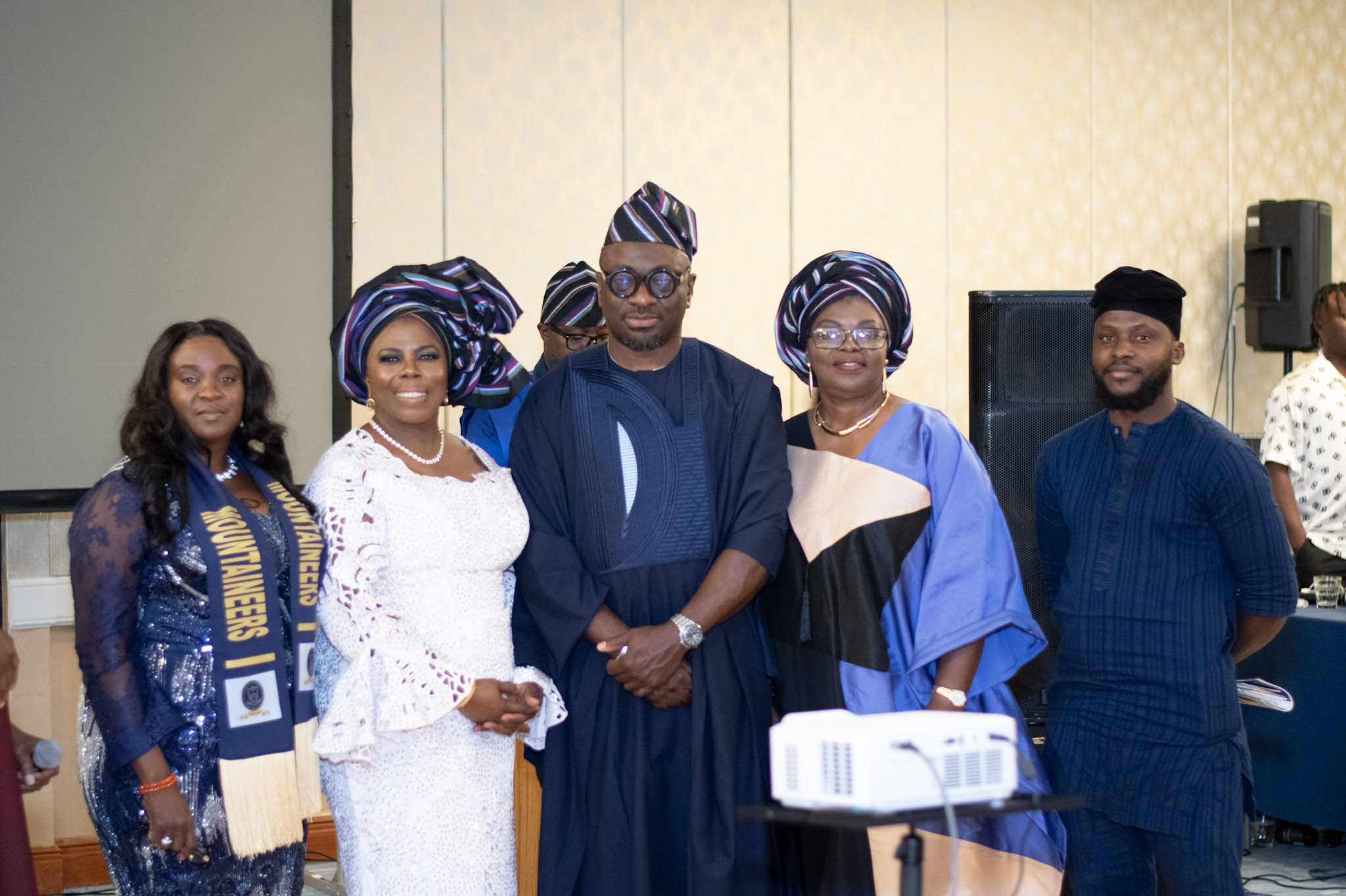 From left to right: Mrs Omolara Oseni, Social Secretary, Mrs Olawunmi Olafunmiloye - President, Mr Olusoji Adeyemi - VP, Ms Afolake Bamishe - Treasurer, Mr Lanre Salaudeen - Financial Secretary