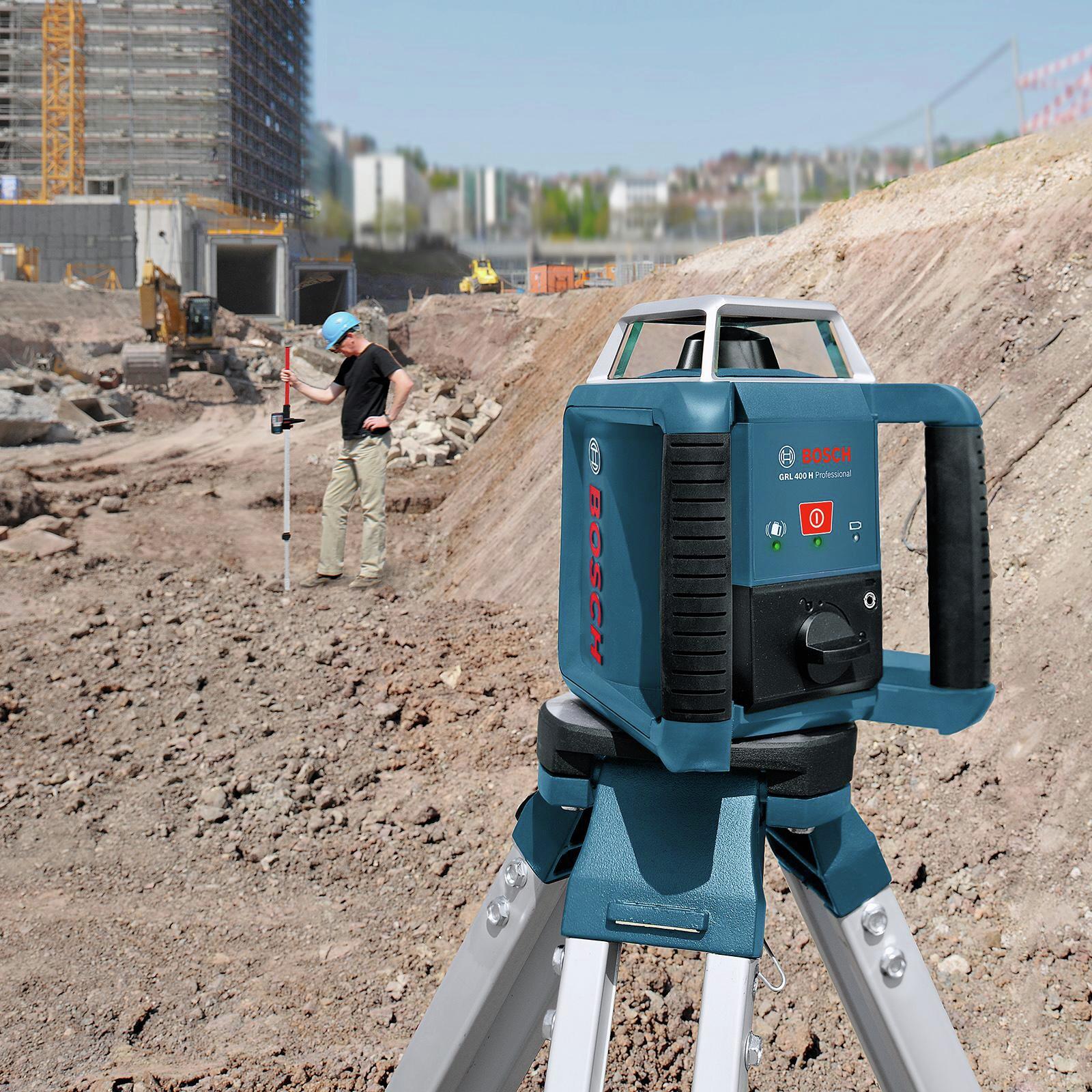 Laser Rotatif Bosch Grl 400 H : Niveau Laser rotatif GRL 400H + BT 170HD + GR 240 Bosch : Trsè simple d'utilisation, 1 seul bouton et le .