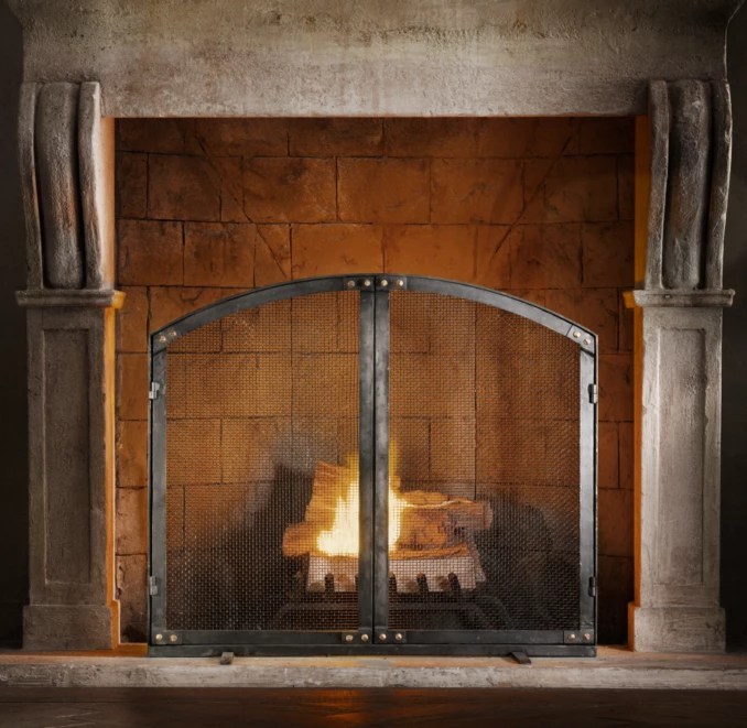 Fireplace Screen From Restoration Hardware Hearth Fireplace Screens Fireplace