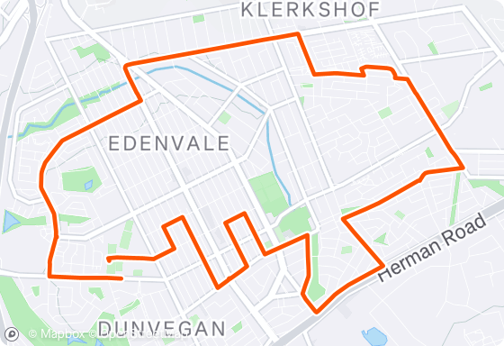 Edenvale Marathon 2026 10MI Route.