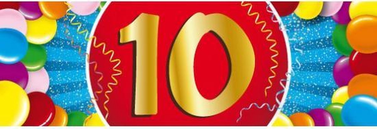 Versiering voor een verjaardag 10 jaar of voor een themafeestje voor een 10e verjaardag koop je bij heelveelfeest.nl. 10 Jaar Versiering Voordeel Pakket Bol Com