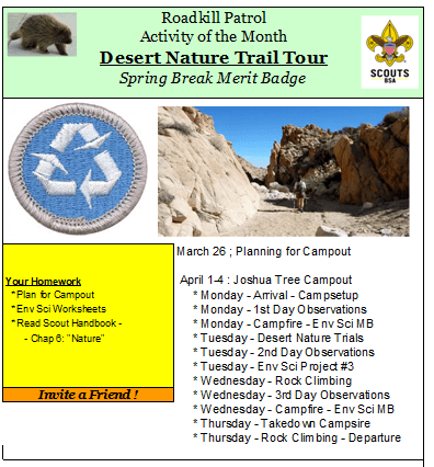 Scouts need to do some work at . Environmental Science Merit Badge Activity Planner Scoutwiki