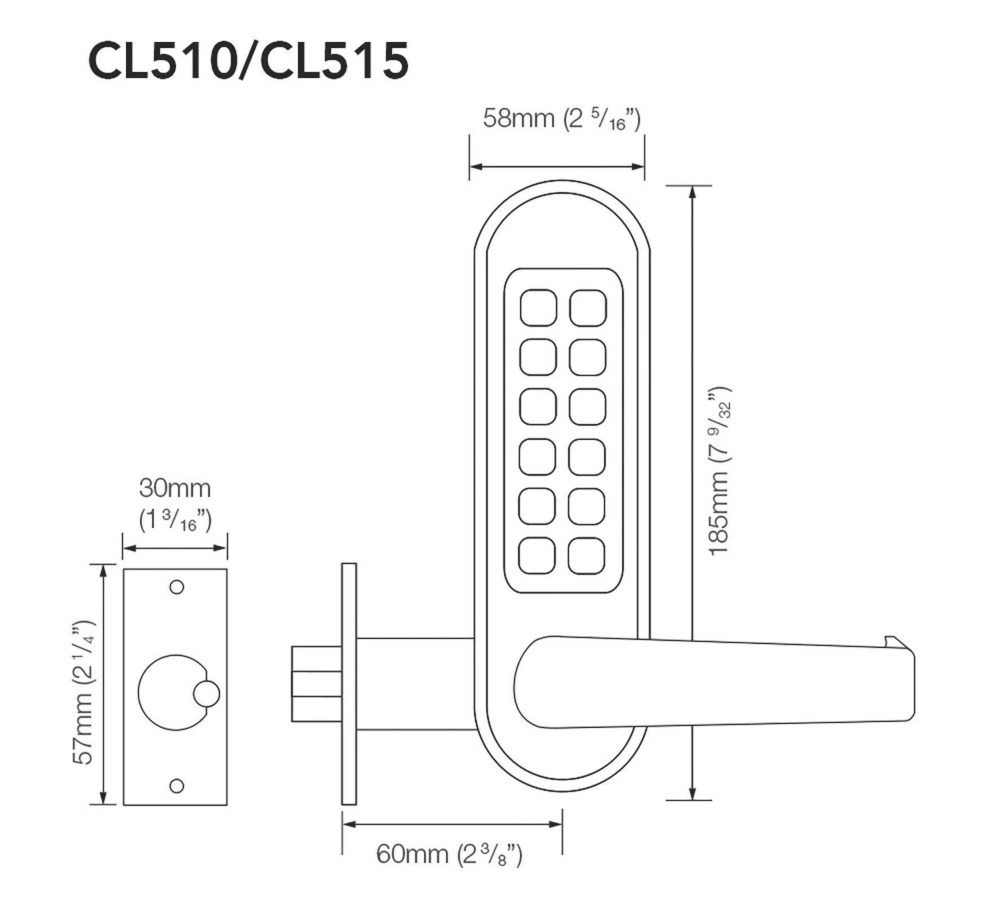 Codelocks Heavy Duty Push Button Lock With Code Free Mode 76mm Screwfix - Download Creative Sunset Illustration | High Resolution