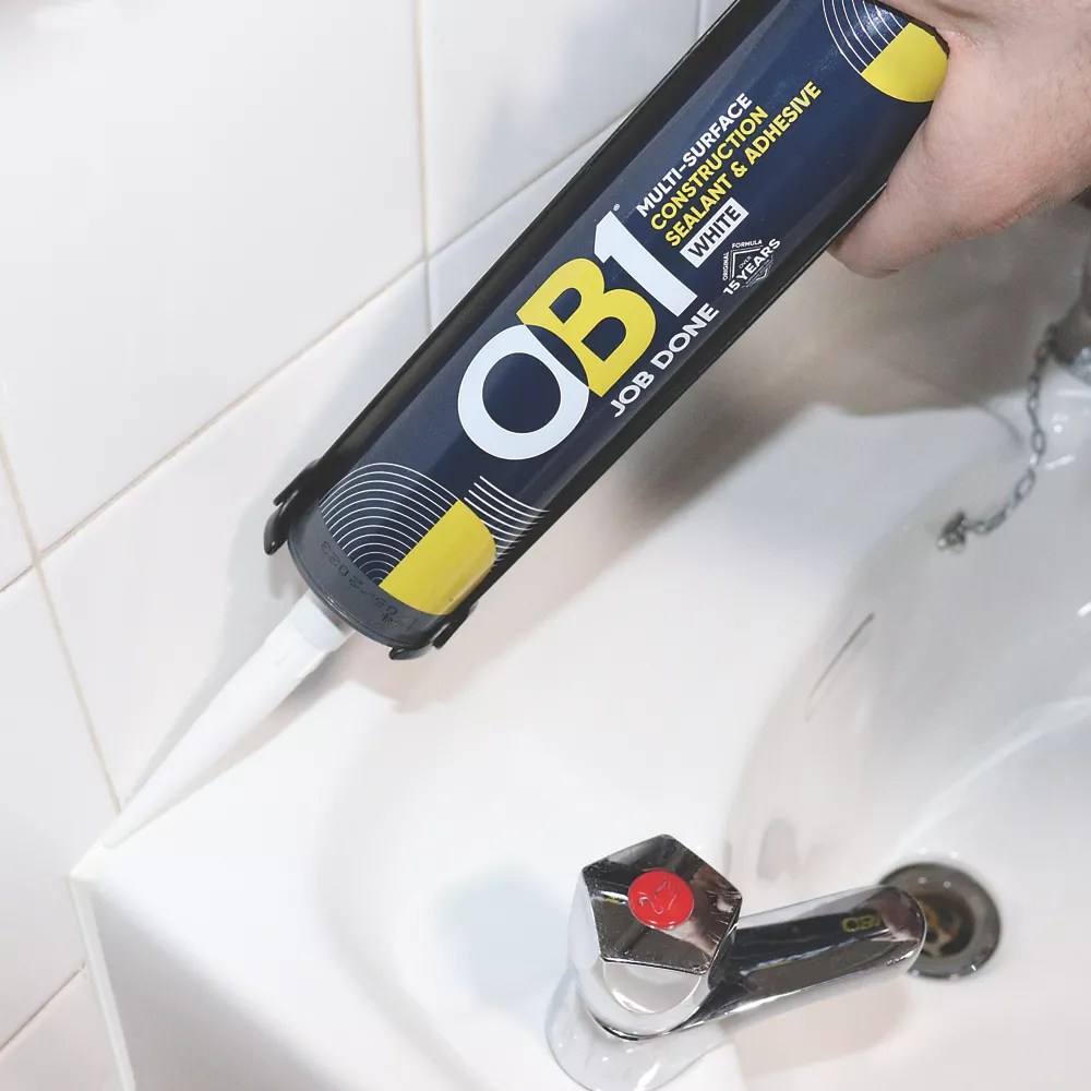 Ob1 Multi Surface Sealant Adhesive White 290ml Screwfix - Premium Geometric Picture Gallery - Retina