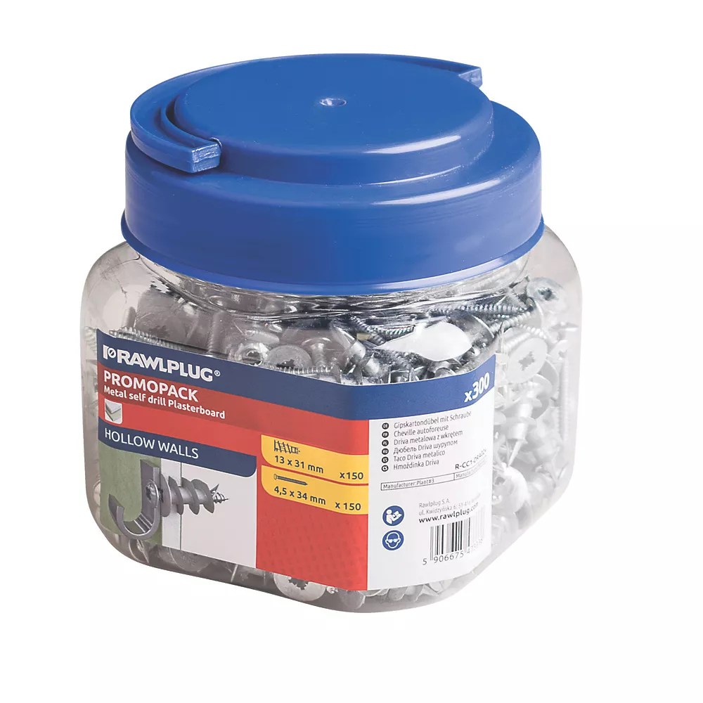 Rawlplug Metal Selfdrill Plasterboard Fixings - Best Space Arts in Ultra HD