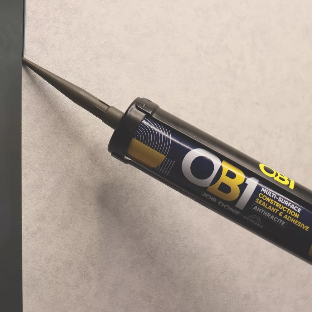 Ob1 Multi Surface Construction Sealant Adhesive Anthracite 290ml - Incredible Light Image - Ultra HD