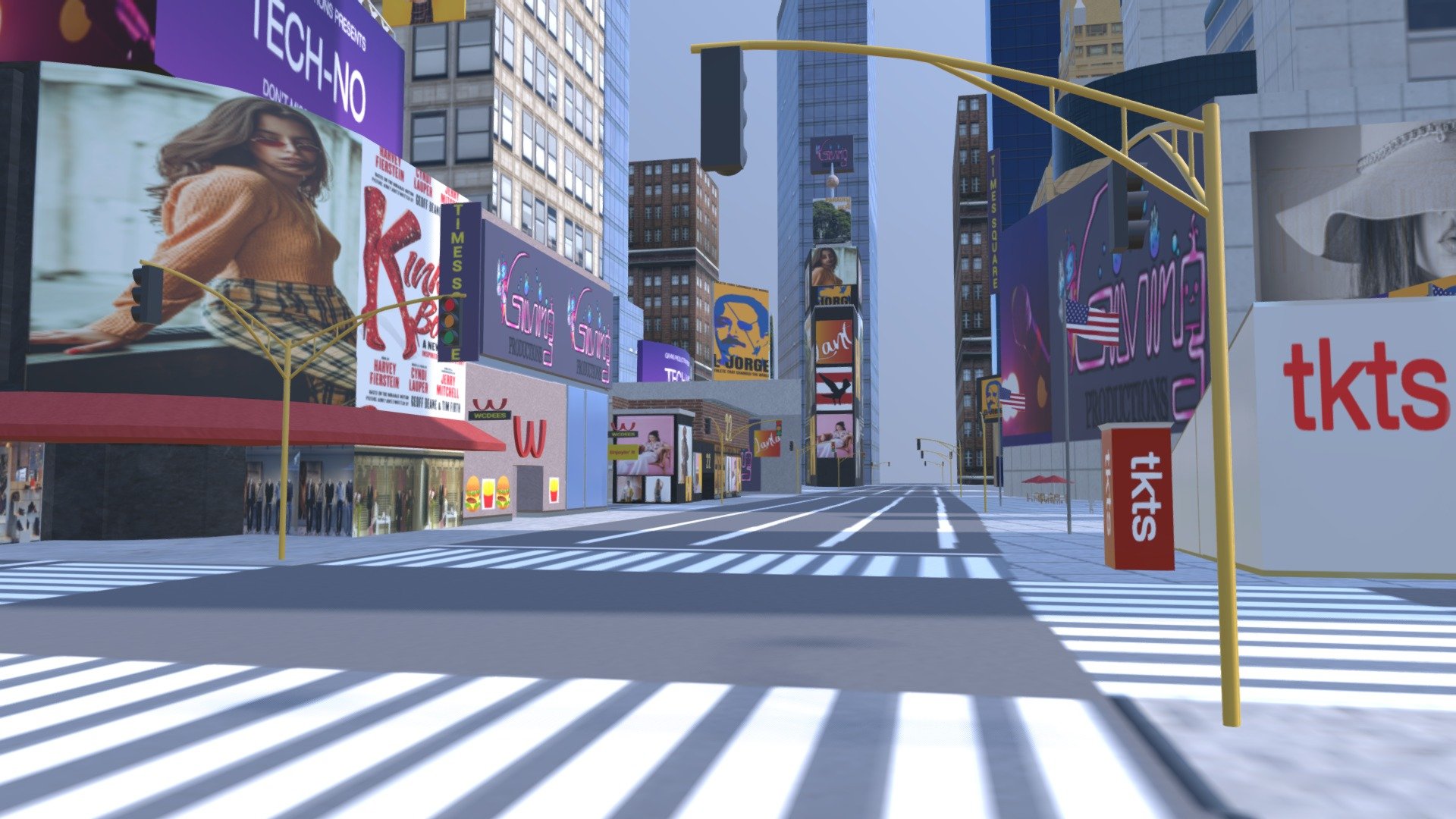 Times Square 3d Model By Mjobin Mjobin 7971877