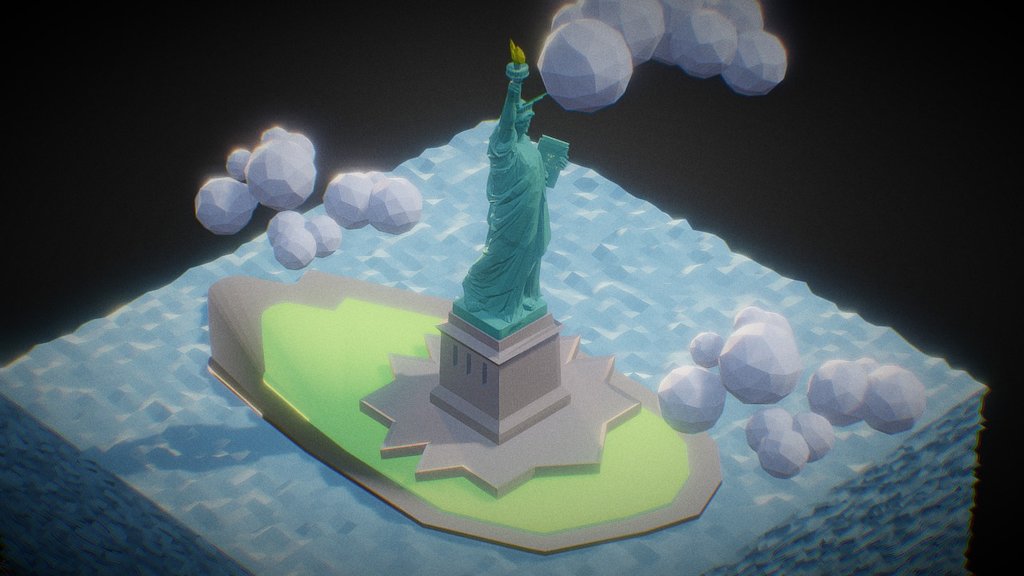 The statue of liberty was a gift from france to the united states, but the question of who actually paid for the statue has some surprising answers. Low Poly Statue Of Liberty Download Free 3d Model By Leonidnikolaev Leonidnikolaev 8af9fed
