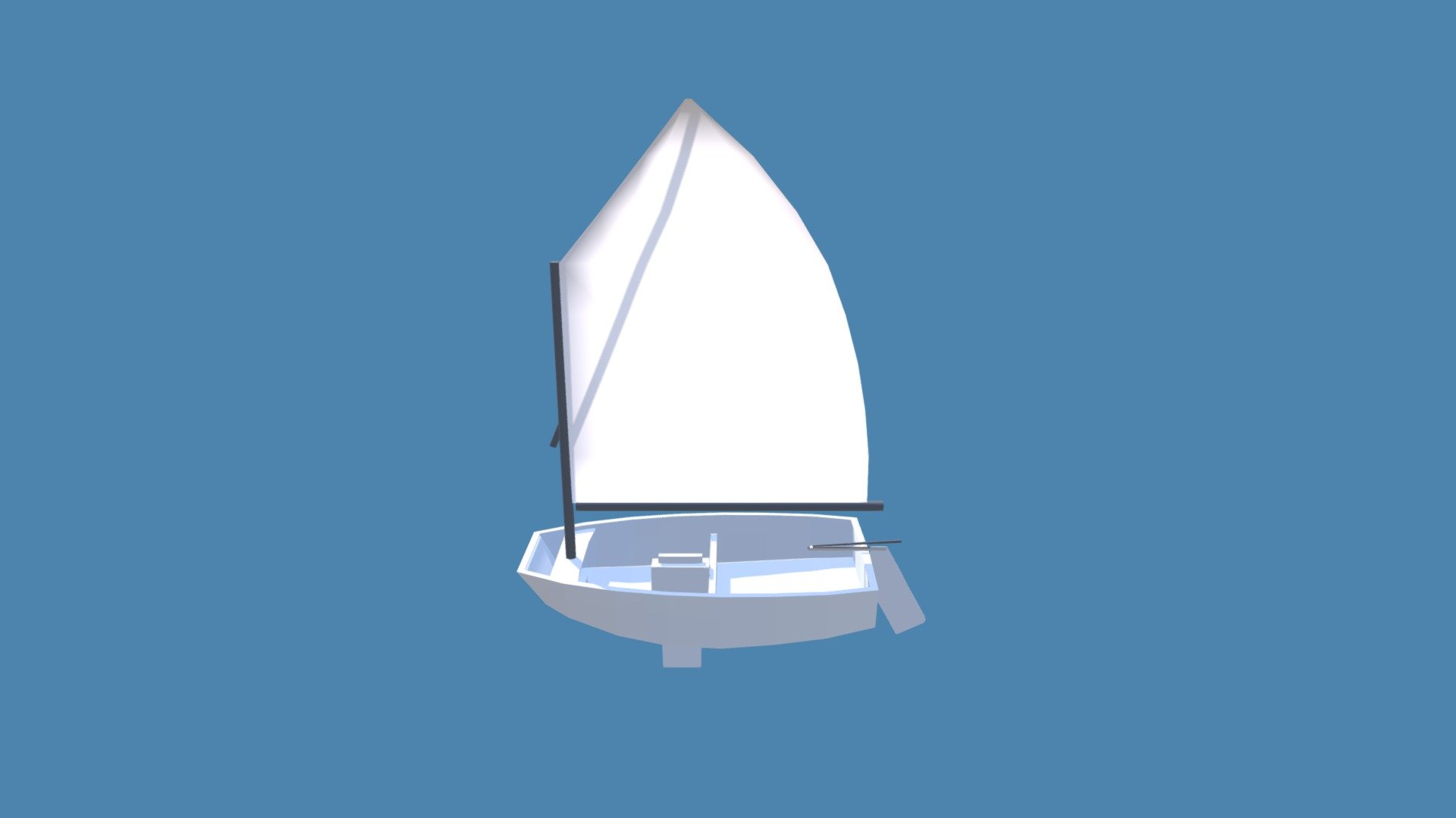 Optimist sailboat