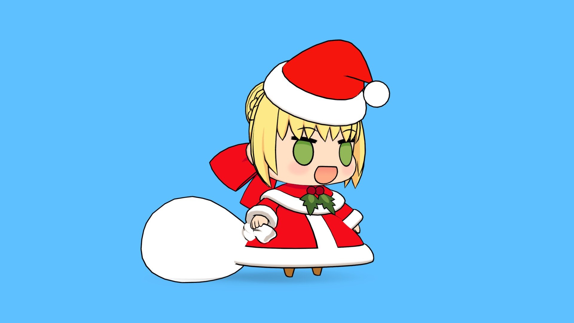 Padoru - VRChat Avatar - 3D model by Jinsters (@Jinsters) [9b43a4d]