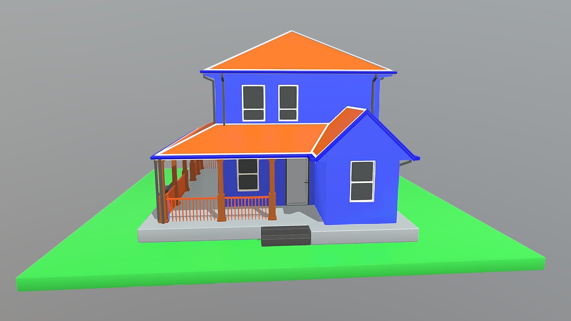 Low Poly House 3d Model Download Free 3d Model By Omkar Suryavanshi Omkar Suryavanshi Ca2871a