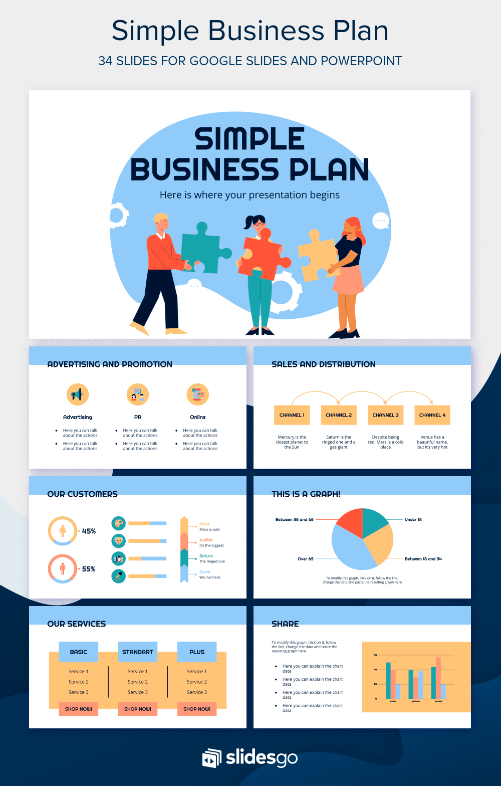 Simple Business Plan Google Slides And Powerpoint Template