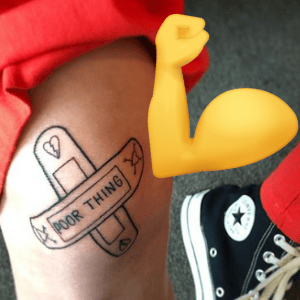 This Is Why Halsey Tattooed Her Knee With A Band-Aid! | The New Hot 89.9 300_x_300_png