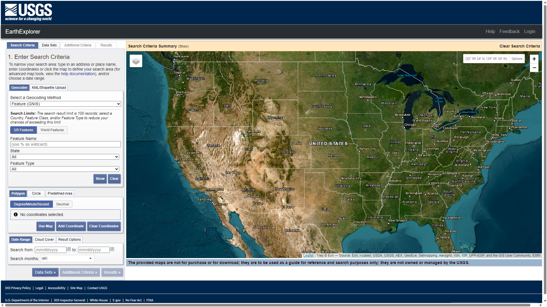 Where To Get Free Satellite Imagery In 2026 Usgs Earth Explorer Screenshot 