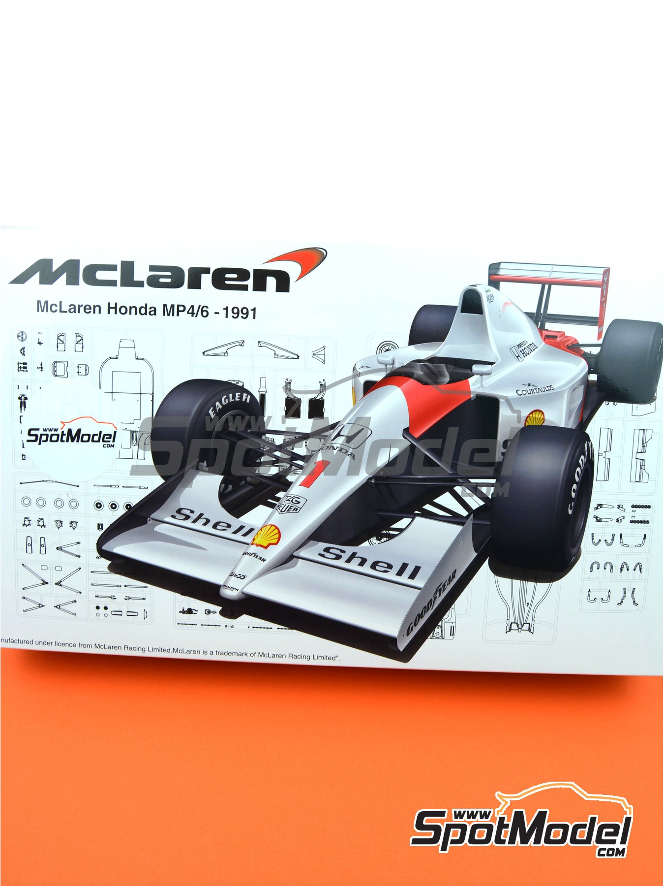 Mclaren Honda Mp4 6 Shell Brazilian Formula 1 Grand Prix Japanese Formula 1 Grand Prix San Marino Formula 1 Grand Prix 1991 Model Car Kit In 1 20