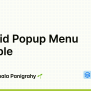 Android Popup Menu Example | StackTips