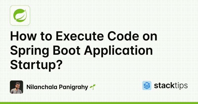 Executing Code On Spring Boot Application Startup - Perfect Minimal Art - Desktop