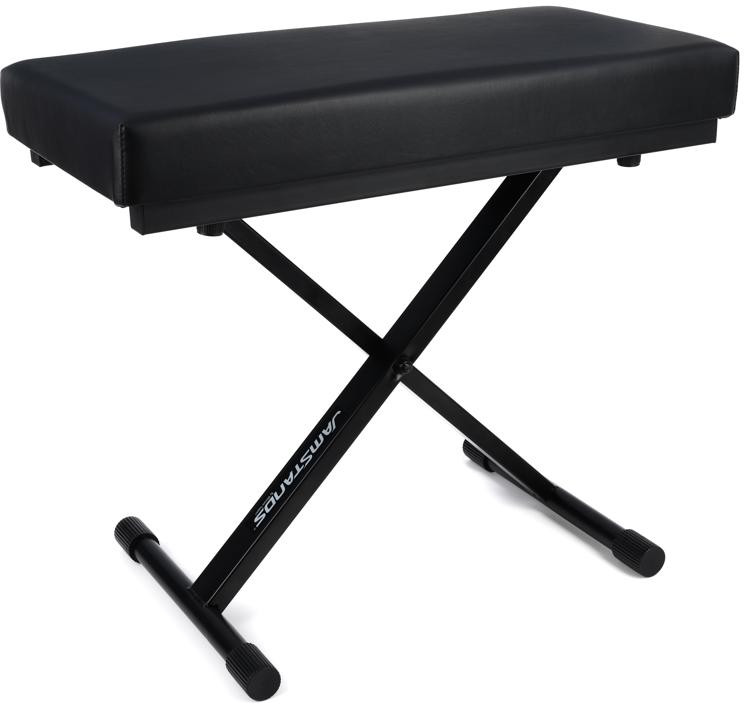 The bench features a 2 thick padded seat and 4 selectable height positions for optimal . Ultimate Support JS-XB-100-B JamStands Extra Capacity