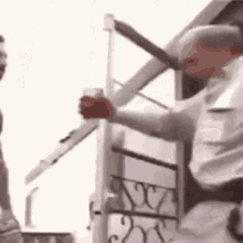 Drunk guy falling down stairs gifs