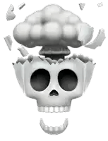 Exploding Skull Sticker Exploding Skull Discover Share Gifs - Download Elegant Ocean Design | Full HD