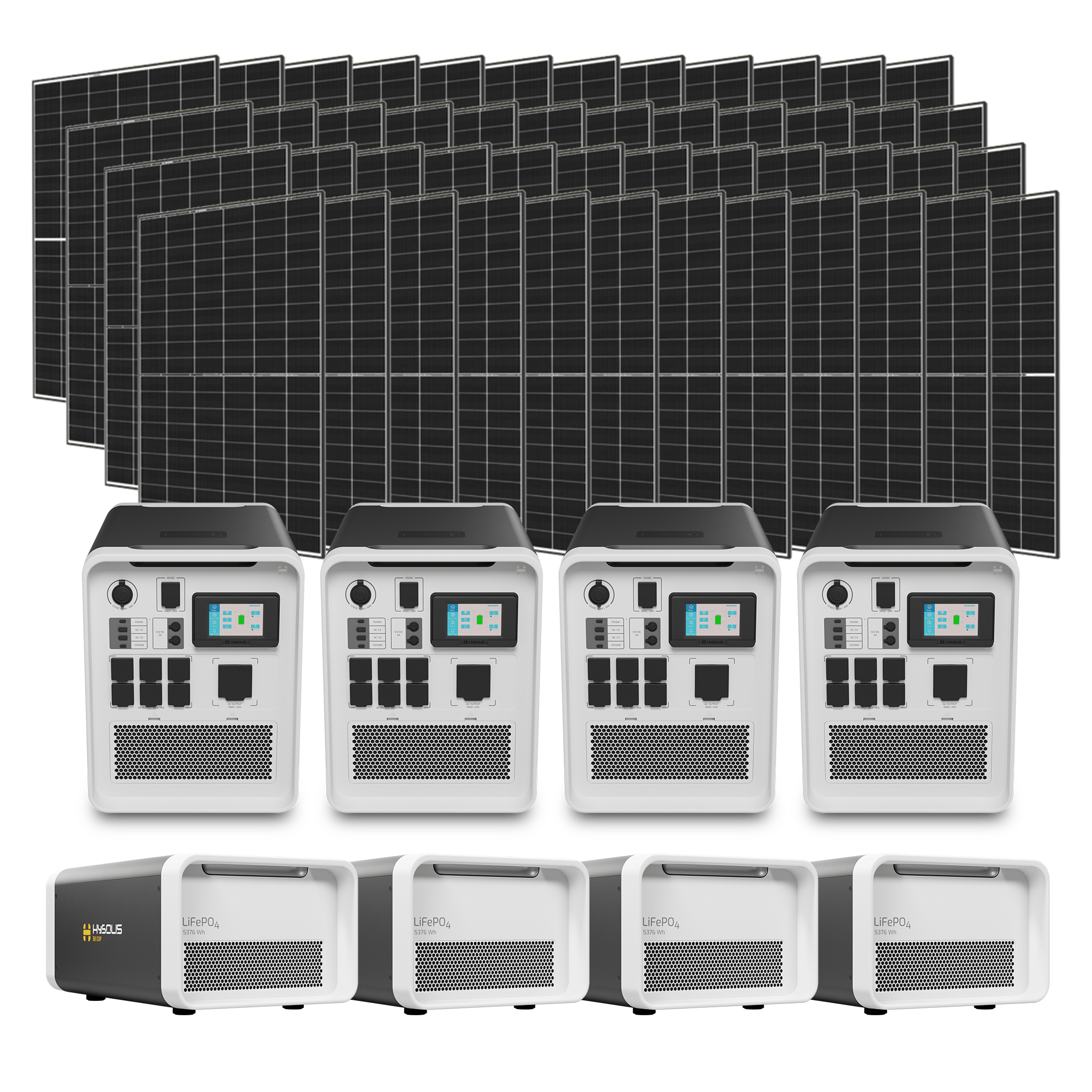 Hysolis Apollo 5K • SuperGrid 240V Kit (12kW Output | 43kWh Storage