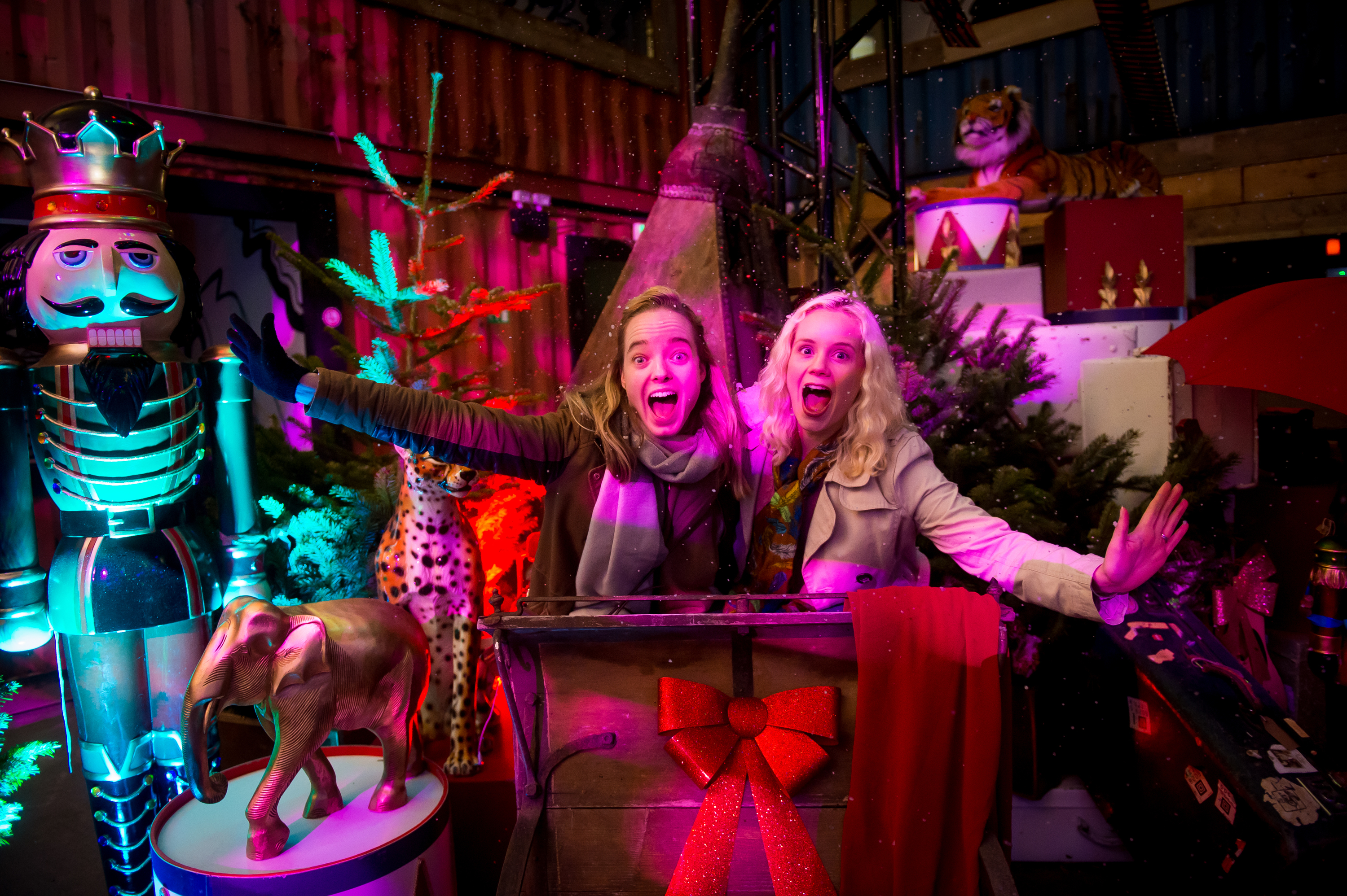 Quick, this gorgeous pop-up festive cinema is now open