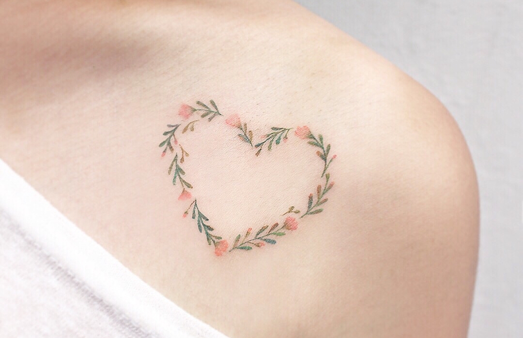 Heart shaped tattoo designs