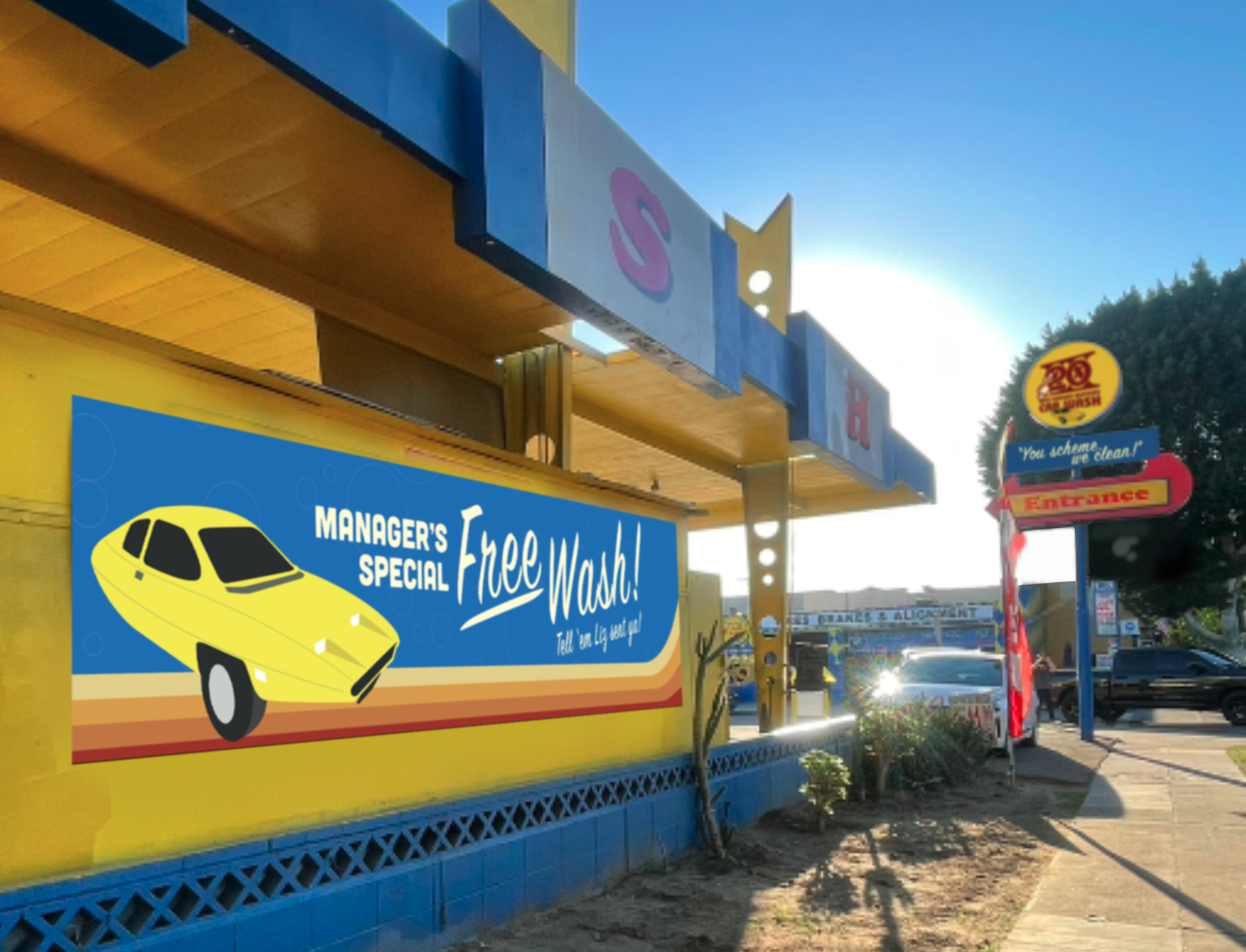 you can get a free car wash at this retro burbank spot this weekend on car wash burbank magnolia