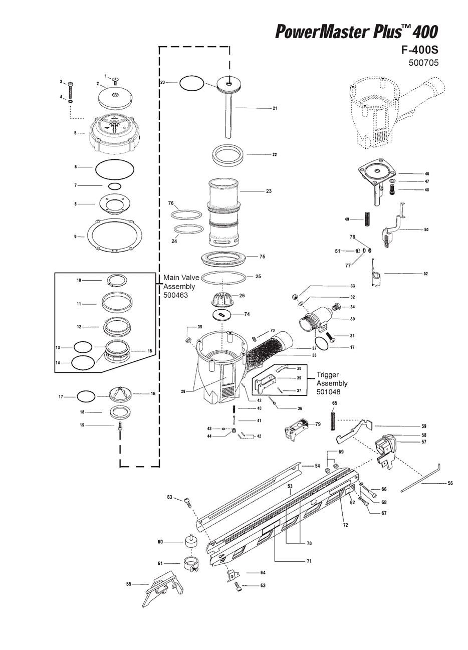 O-Ring Repair Kit For Paslode F350S Framing Nailer - Includes 402011 Cylinder Seal & Full Seal Set - View #4