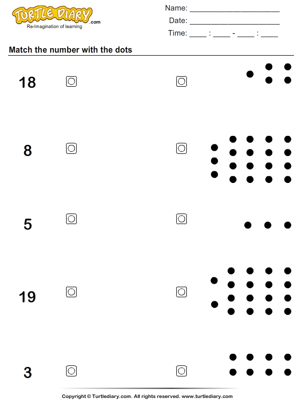 Count the dots and match
