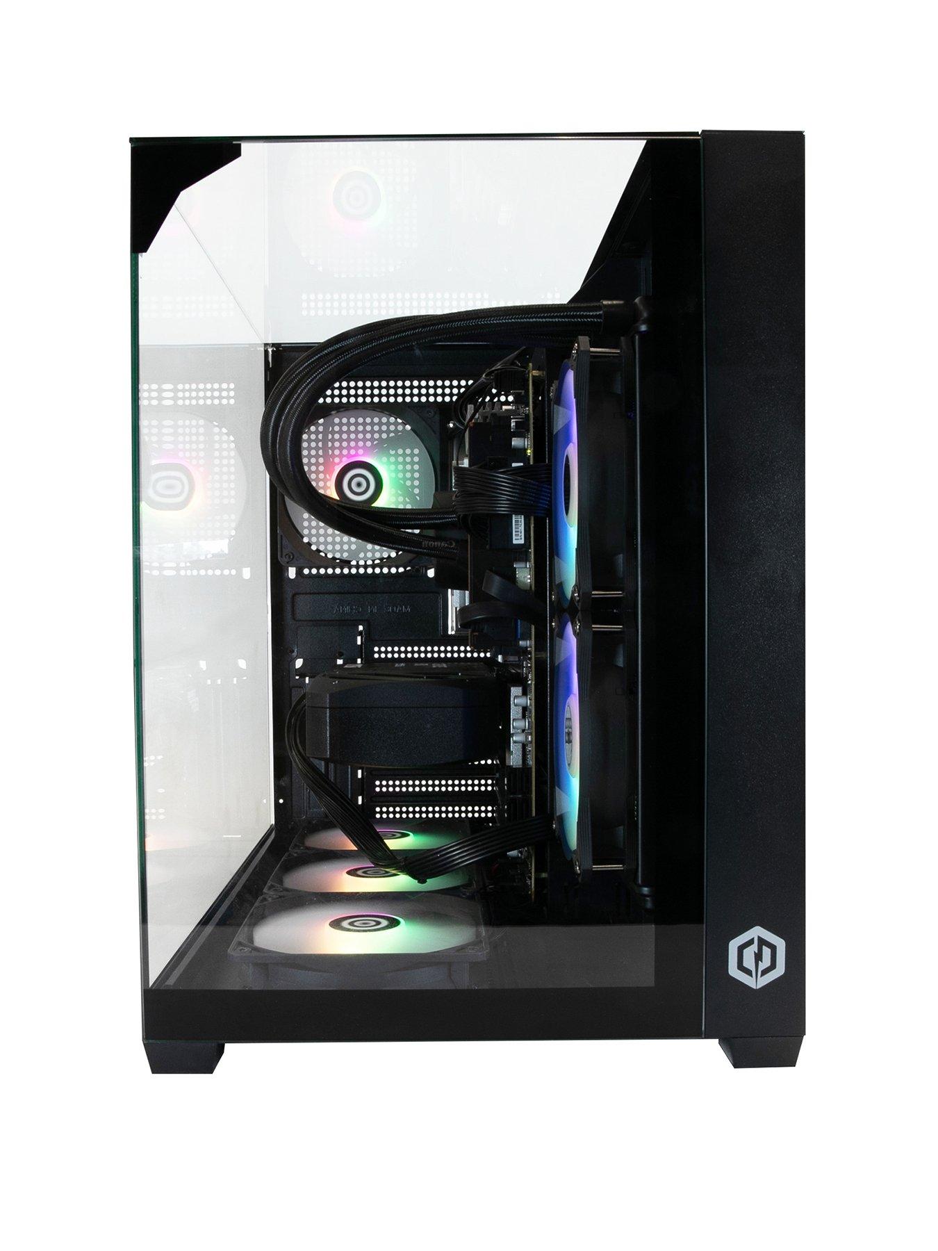 CyberPower PC Trigon Gaming Desktop Intel Core Ultra 7 265KF GeForce WMNJT SQ2 0000000004 BLACK SLb