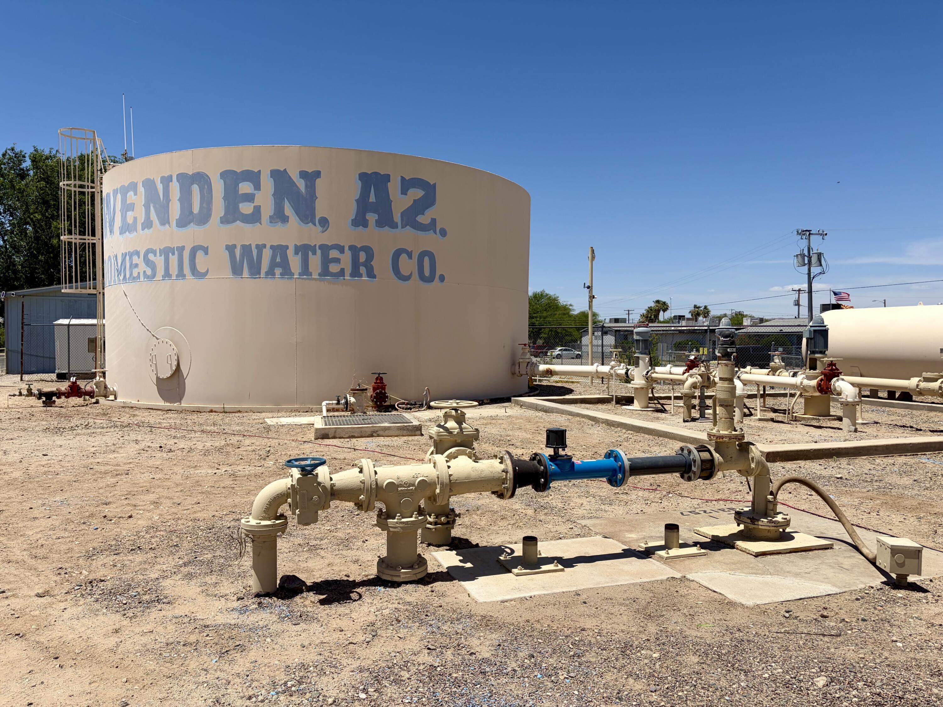 The water table below the Wenden Domestic Water Improvement District has dropped 18 feet in two years. (Peter O'Dowd/Here & Now)