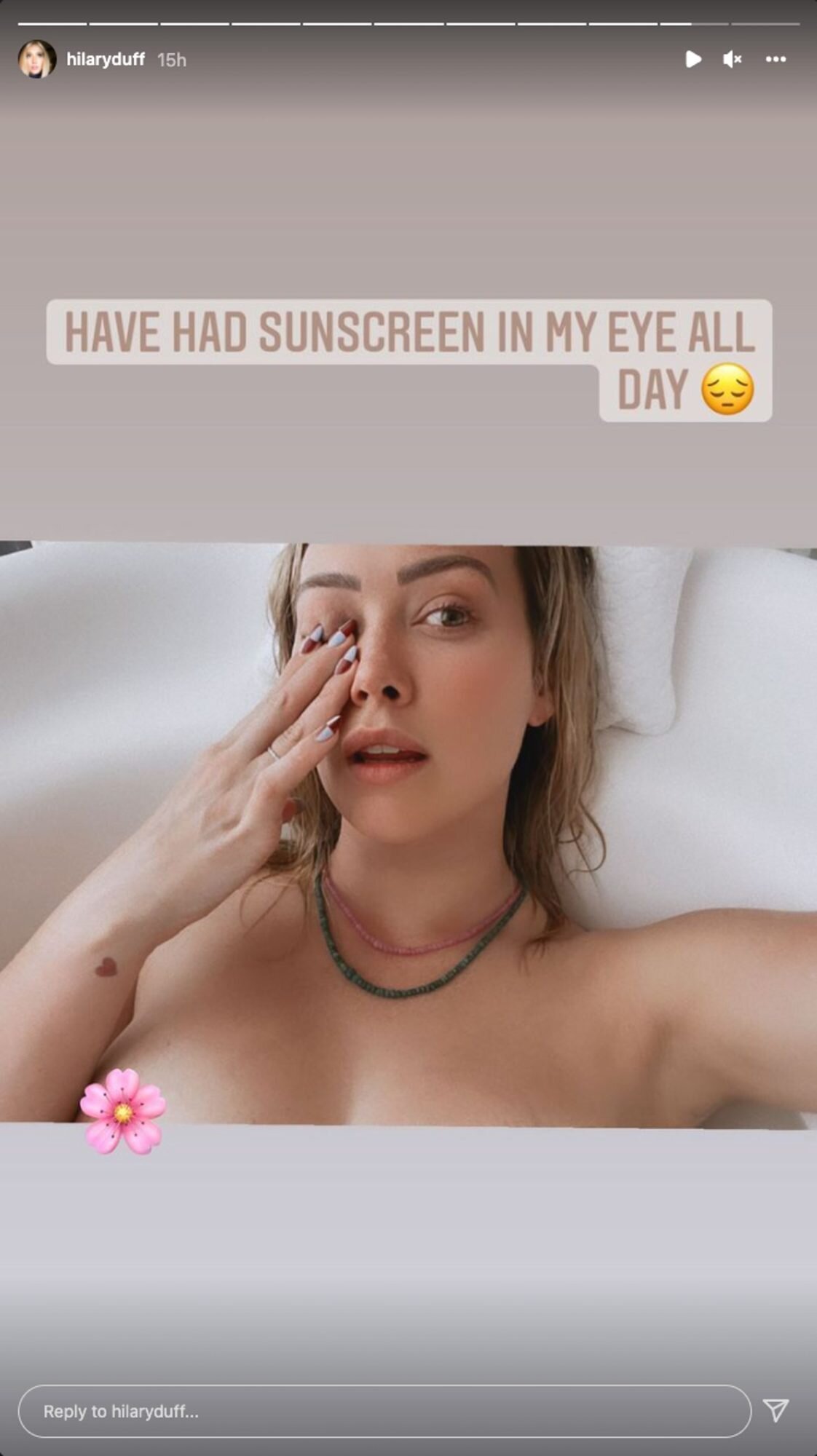 Hilary Duff Just Posed Topless on Instagram