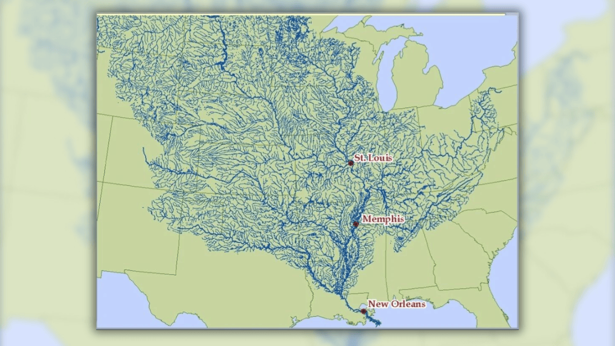 Fact Check Map Shows Mississippi River And Its Tributaries But Is