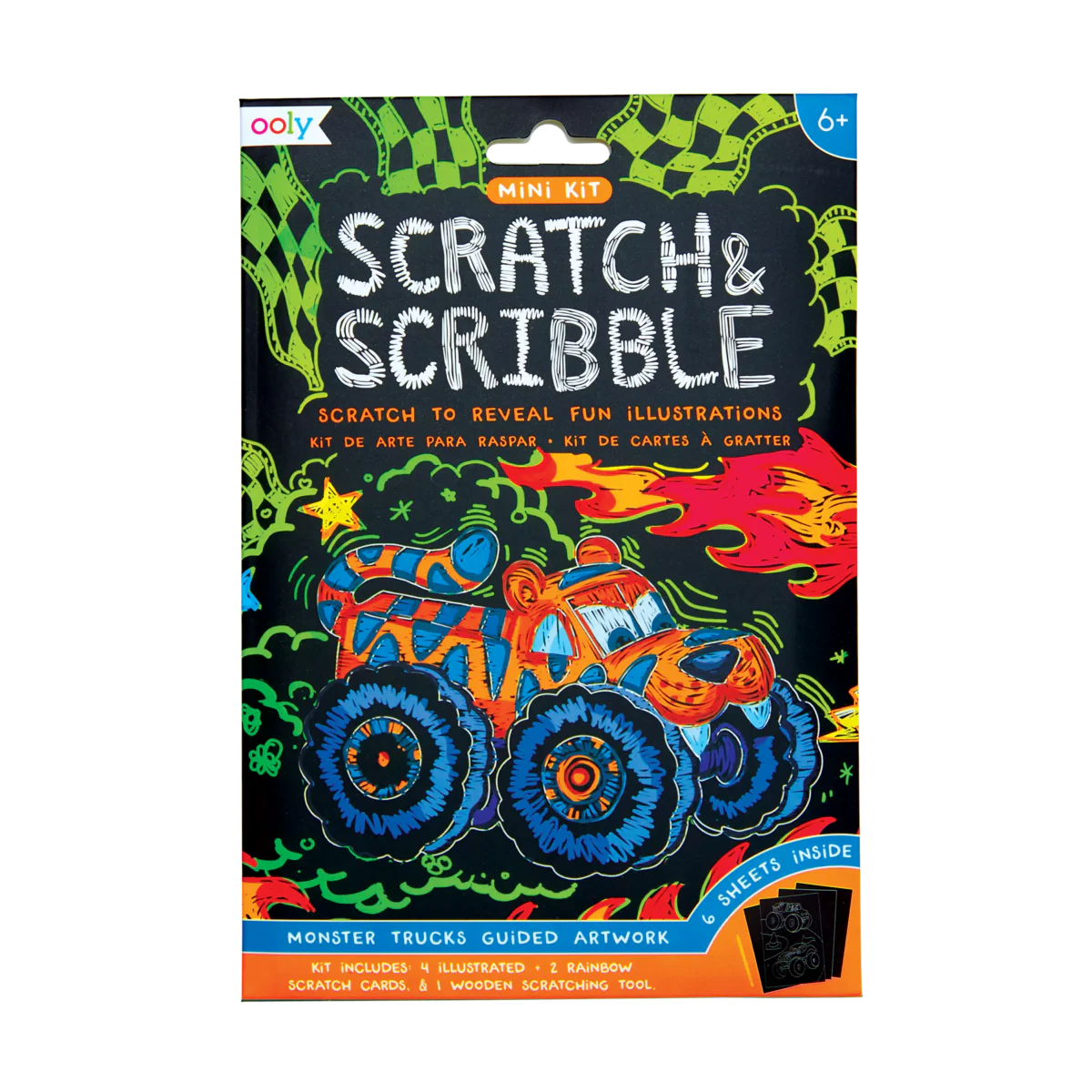Mini Scratch & Scribble - Monster trucks