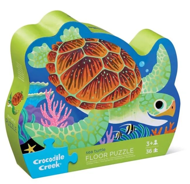 Crocodile Creek Golvpussel - Havssköldpadda