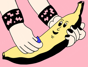 Guitar Banana Rad Killer Oh Yeah Rocking Air Guitar Rock Out Riff Bass Face Priooor Rockout Banana Gif For Fun Businesses In Usa