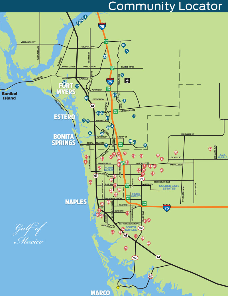Road Map Naples Fl Hero 