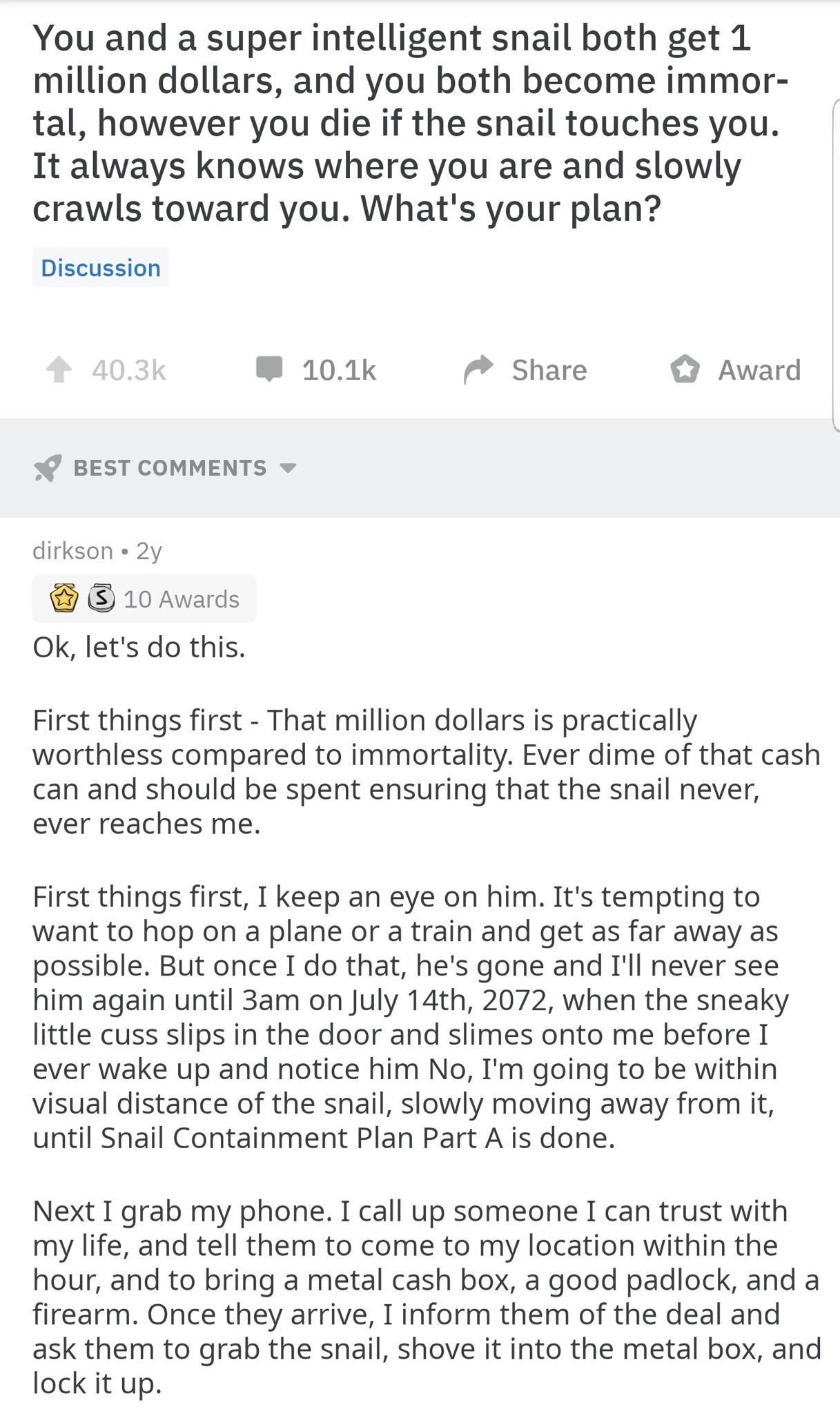 The Best Answer to This Crazy Snail Question Media Chomp