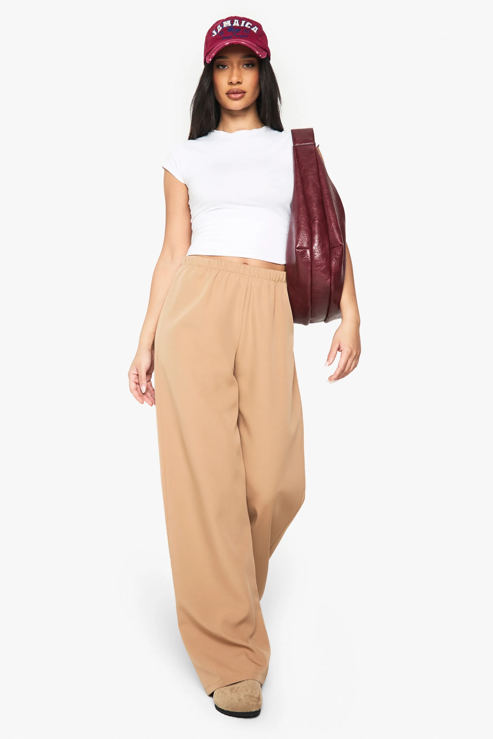Trousers Plus Woven Stretch Wide Leg Trousers Boohoo - Best Sunset Textures in 4K
