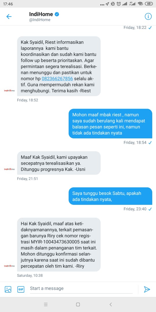 Pemasangan sambungan internet, pembatalan pesanan, plasa telkom, . Pelayanan Pemasangan Indihome Learning From Home Tidak Tepat Waktu Dan Alasan Pembatalan Pemasangan Yang Tidak Jelas Media Konsumen